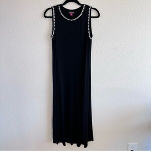 Vince Camuto Women’s Jersey Knit Embroidered High-Lo Maxi Dress